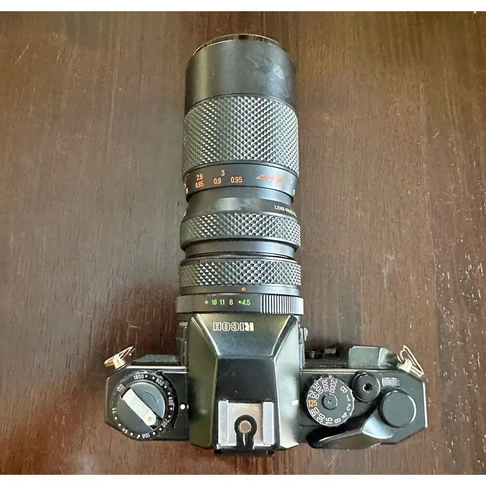 Ricoh KR-5 Super II 35mm Camera Telephoto-lens Vintage 1993 Photography